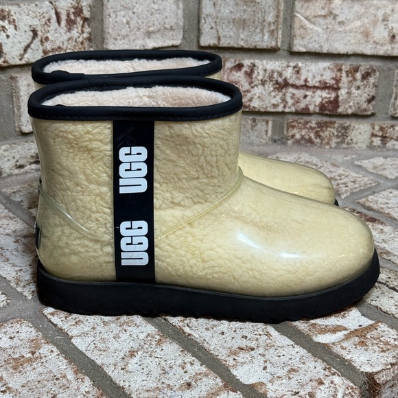 UGG Shoes - UGG Classic Clear Mini Waterproof Boots in Natural Black